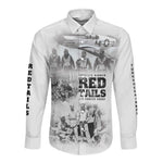 Tuskegee Airmen 332nd Fighter Group Long Sleeve Button Shirt The First to Fly with Honor - African Pride