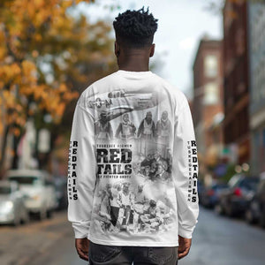 Tuskegee Airmen 332nd Fighter Group Long Sleeve Shirt The First to Fly with Honor - African Pride