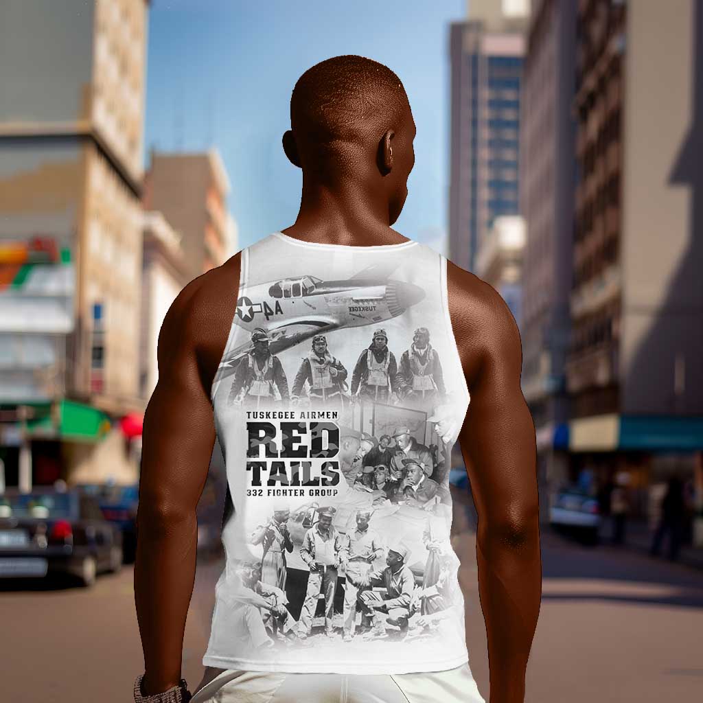 Tuskegee Airmen 332nd Fighter Group Men Tank Top The First to Fly with Honor - African Pride
