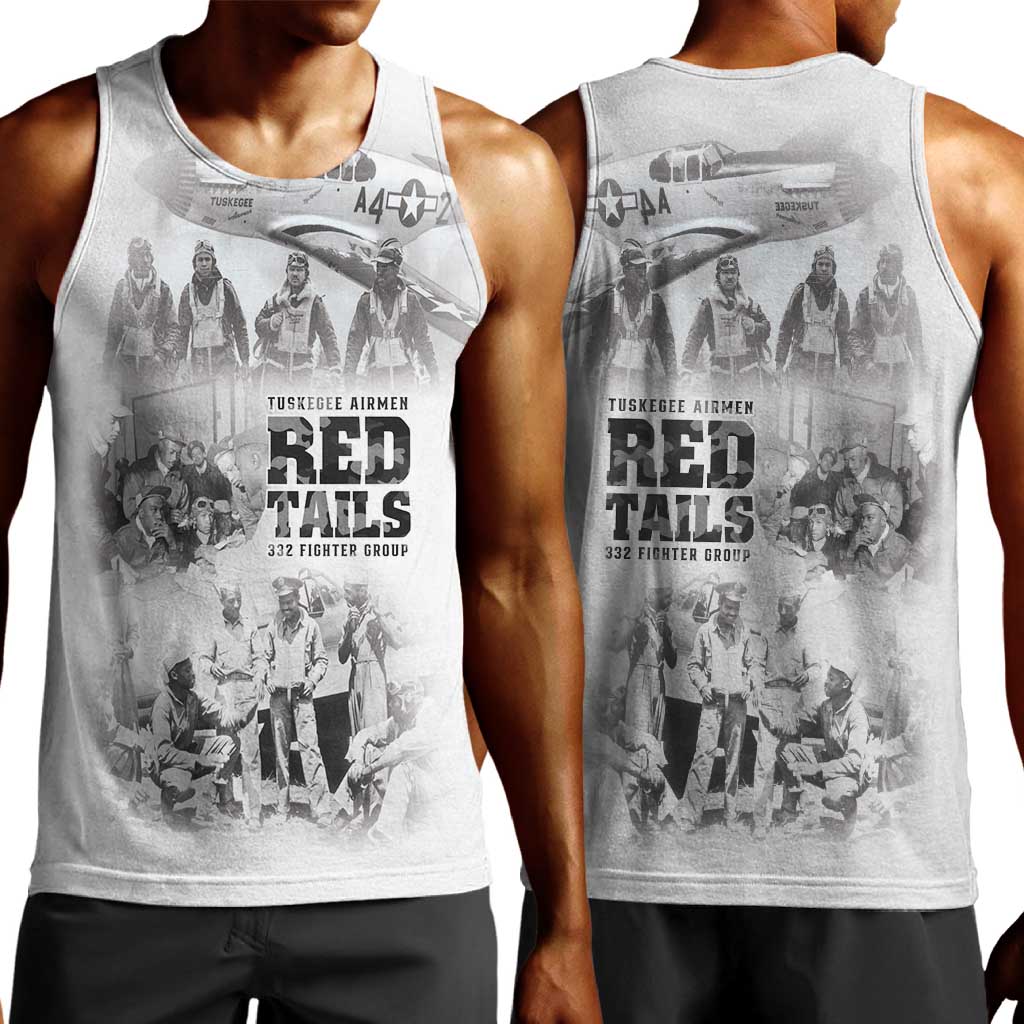 Tuskegee Airmen 332nd Fighter Group Men Tank Top The First to Fly with Honor - African Pride