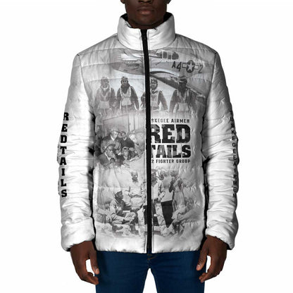 Tuskegee Airmen 332nd Fighter Group Padded Jacket The First to Fly with Honor