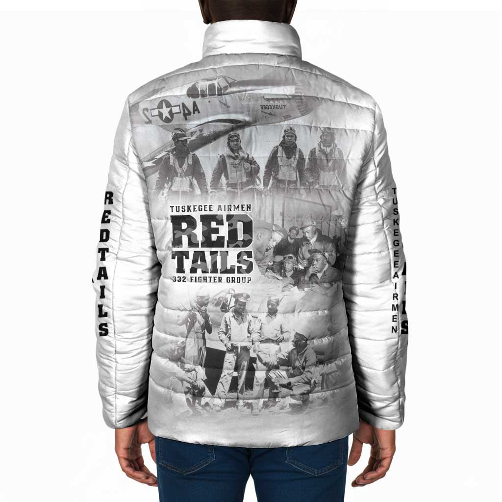 Tuskegee Airmen 332nd Fighter Group Padded Jacket The First to Fly with Honor