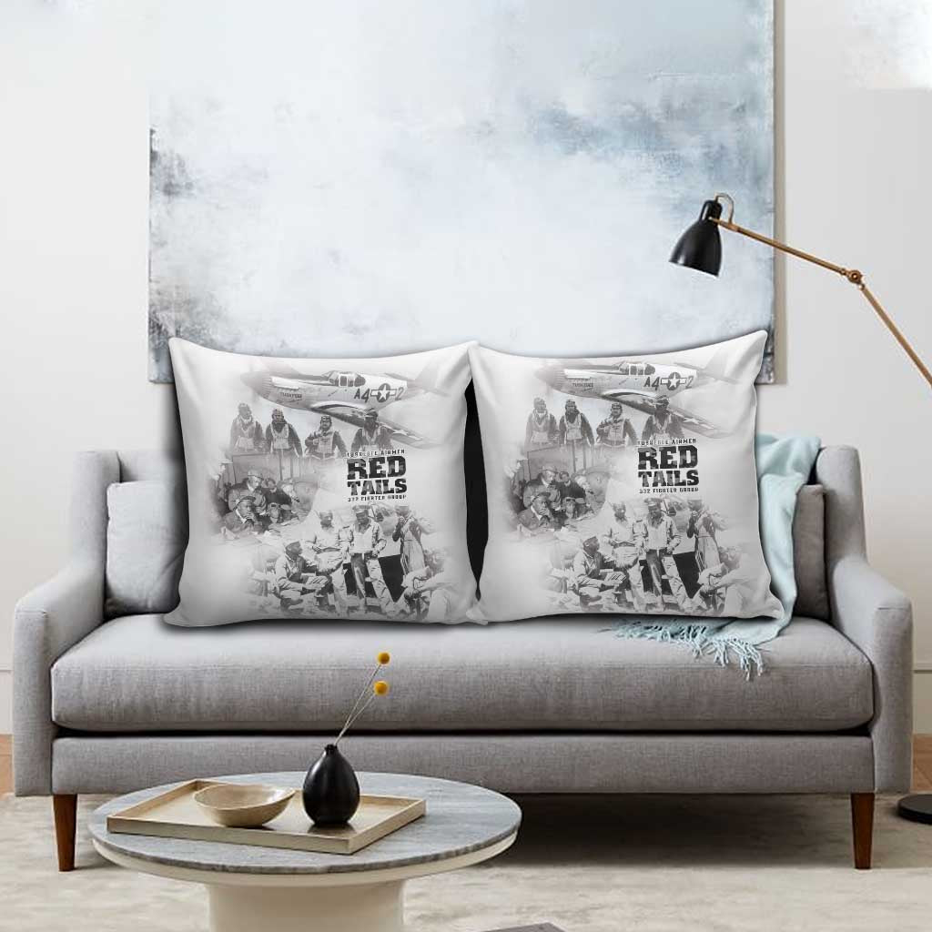 Tuskegee Airmen 332nd Fighter Group Pillow Cover The First to Fly with Honor