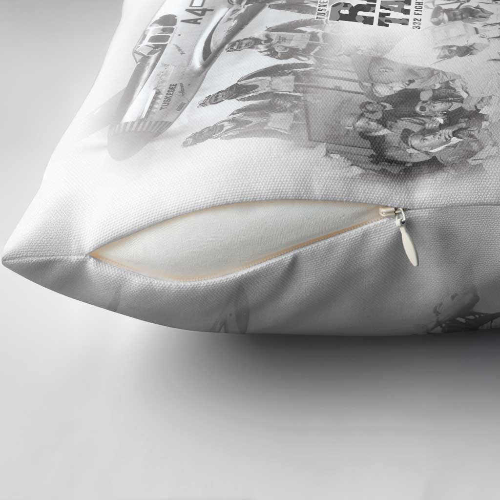 Tuskegee Airmen 332nd Fighter Group Pillow Cover The First to Fly with Honor