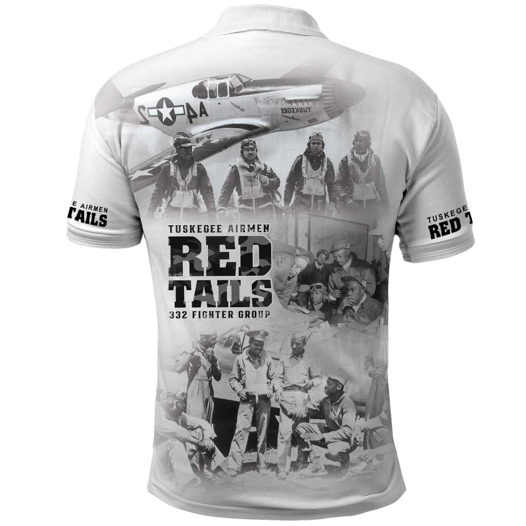 Tuskegee Airmen 332nd Fighter Group Polo Shirt The First to Fly with Honor - African Pride