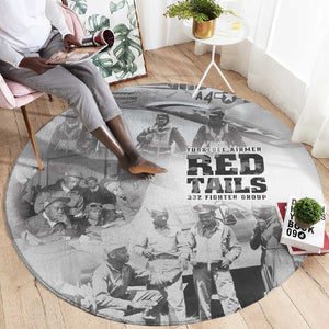 Tuskegee Airmen 332nd Fighter Group Round Carpet The First to Fly with Honor - African Pride