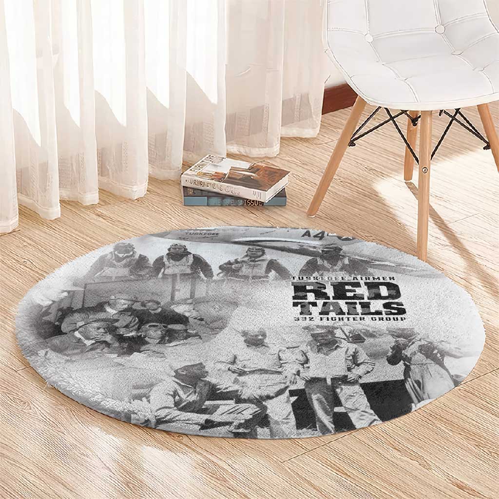 Tuskegee Airmen 332nd Fighter Group Round Carpet The First to Fly with Honor - African Pride