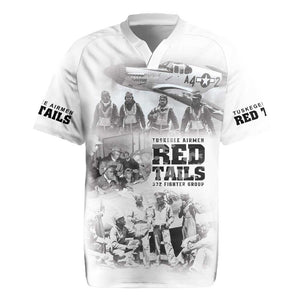 Tuskegee Airmen 332nd Fighter Group Rugby Jersey The First to Fly with Honor - African Pride