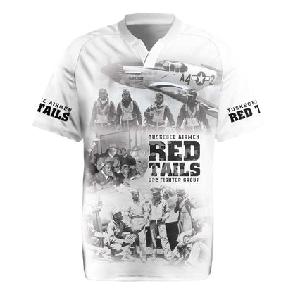 Tuskegee Airmen 332nd Fighter Group Rugby Jersey The First to Fly with Honor - African Pride