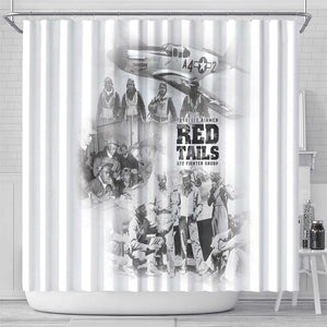 Tuskegee Airmen 332nd Fighter Group Shower Curtain The First to Fly with Honor - African Pride