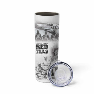 Tuskegee Airmen 332nd Fighter Group Skinny Tumbler The First to Fly with Honor - African Pride