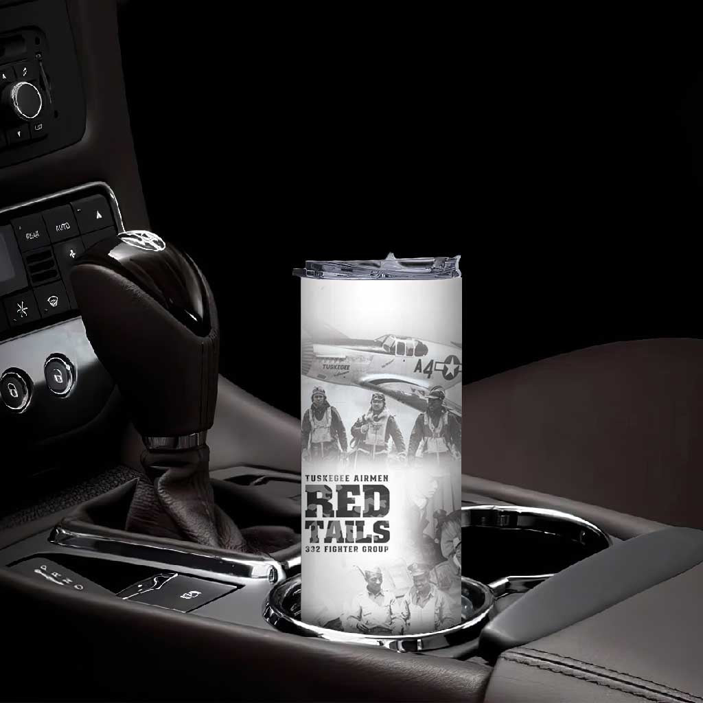 Tuskegee Airmen 332nd Fighter Group Skinny Tumbler The First to Fly with Honor - African Pride