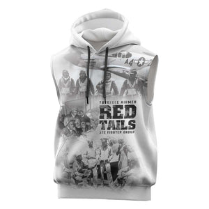 Tuskegee Airmen 332nd Fighter Group Sleeveless Hoodie The First to Fly with Honor - African Pride