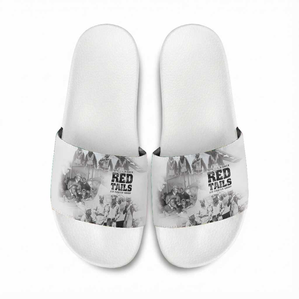 Tuskegee Airmen 332nd Fighter Group Slide Sandals The First to Fly with Honor