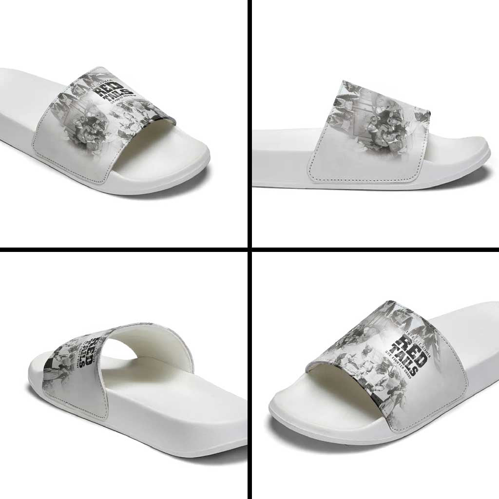 Tuskegee Airmen 332nd Fighter Group Slide Sandals The First to Fly with Honor
