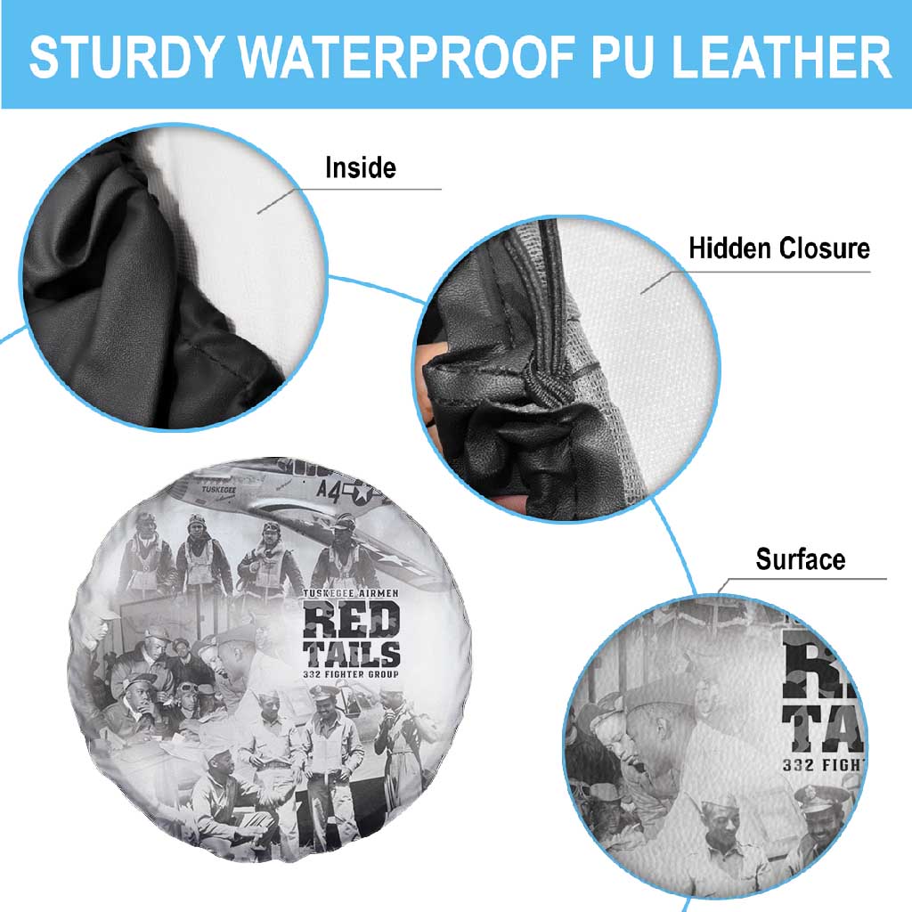 Tuskegee Airmen 332nd Fighter Group Spare Tire Cover The First to Fly with Honor - African Pride