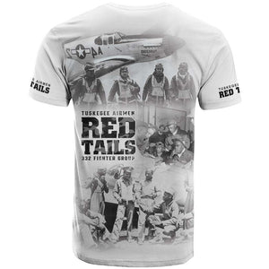 Tuskegee Airmen 332nd Fighter Group T shirt The First to Fly with Honor - African Pride