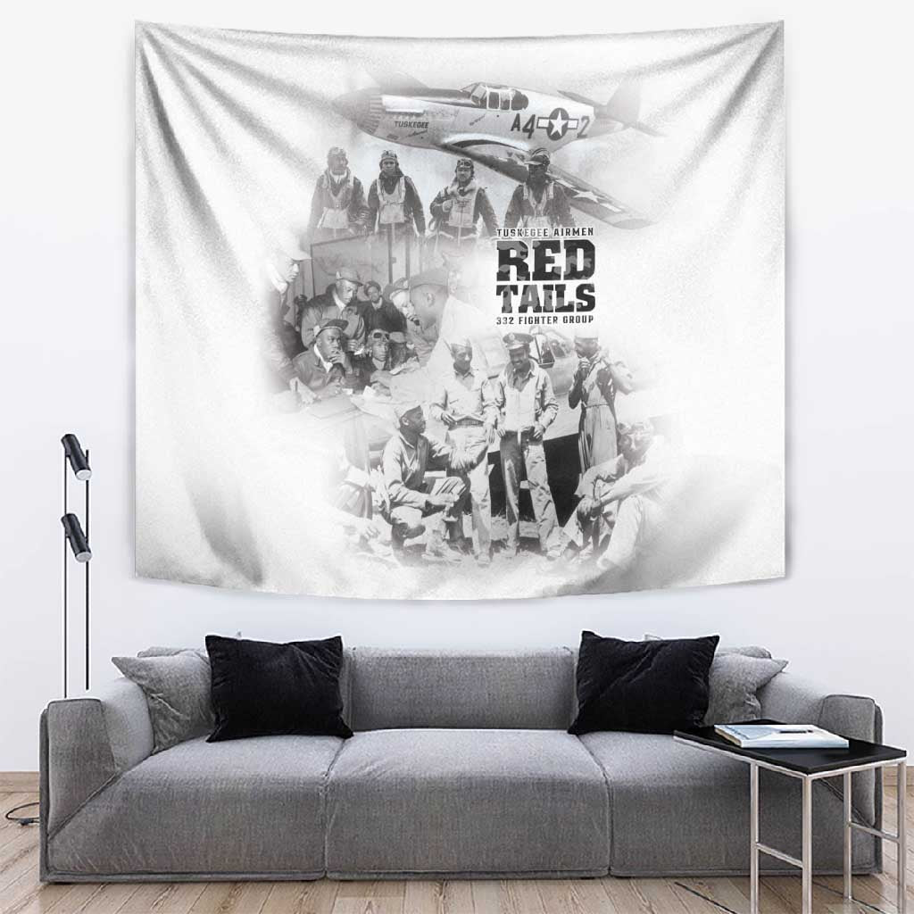 Tuskegee Airmen 332nd Fighter Group Tapestry The First to Fly with Honor - African Pride