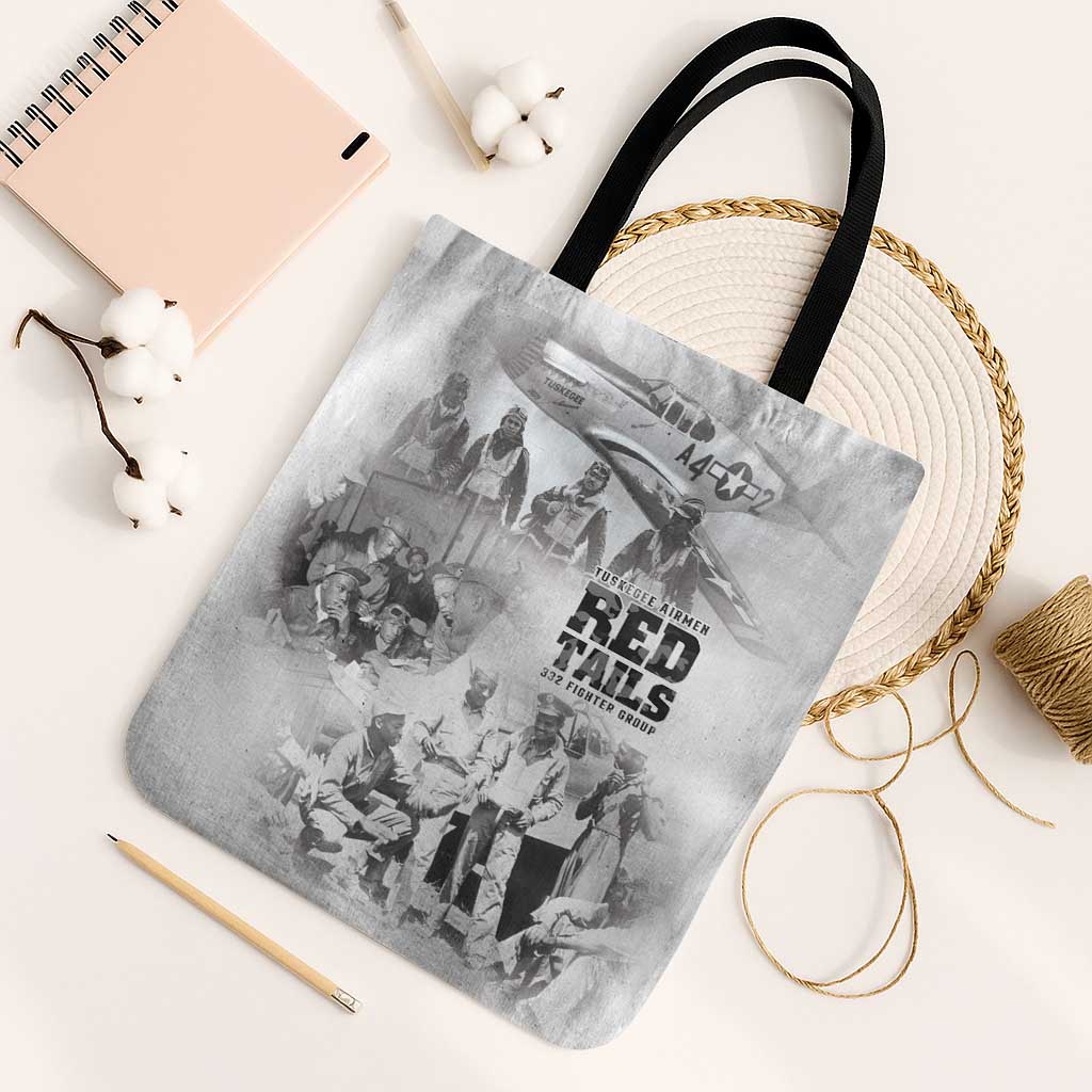 Tuskegee Airmen 332nd Fighter Group Tote Bag The First to Fly with Honor
