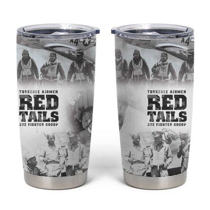 Tuskegee Airmen 332nd Fighter Group Tumbler Cup The First to Fly with Honor - African Pride