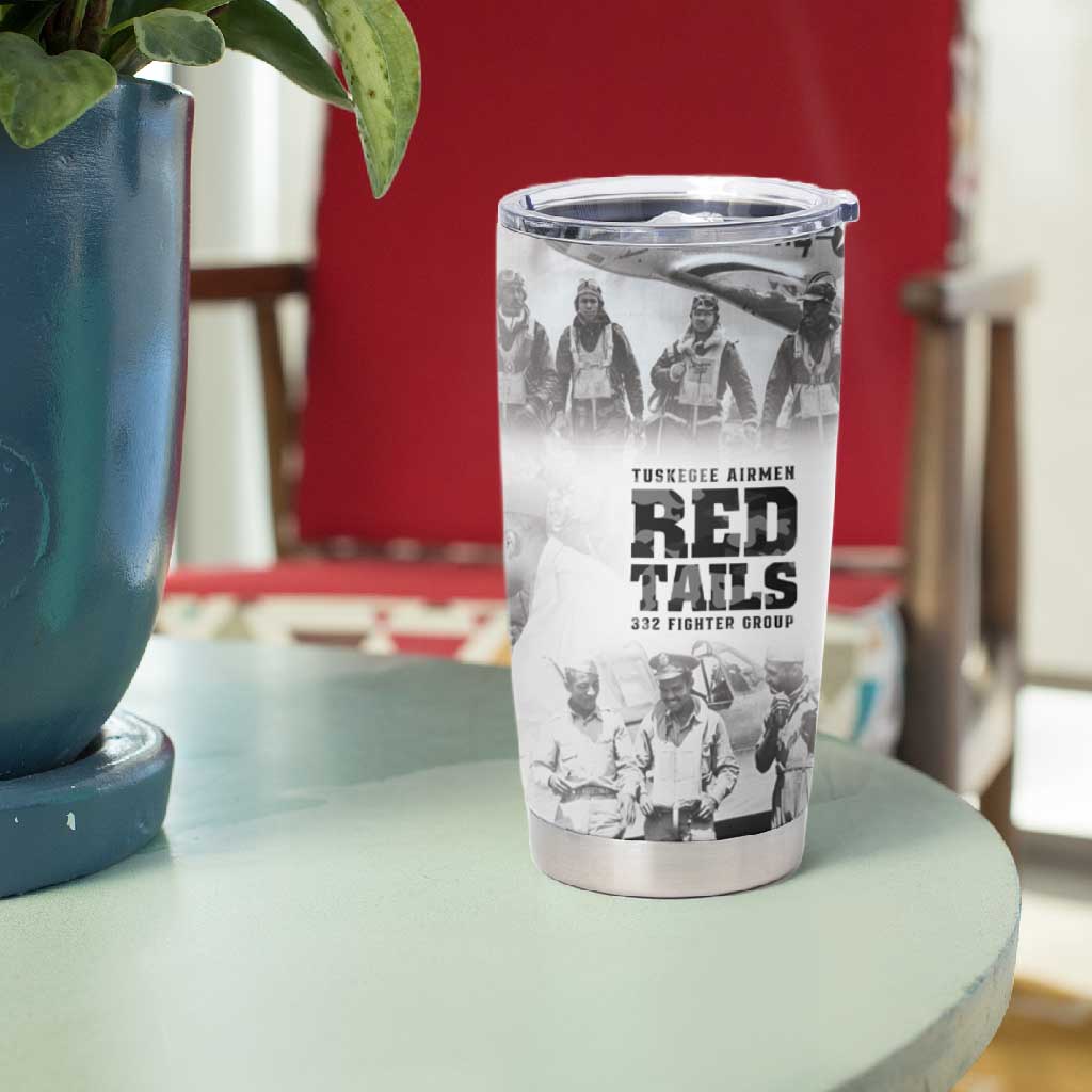 Tuskegee Airmen 332nd Fighter Group Tumbler Cup The First to Fly with Honor - African Pride