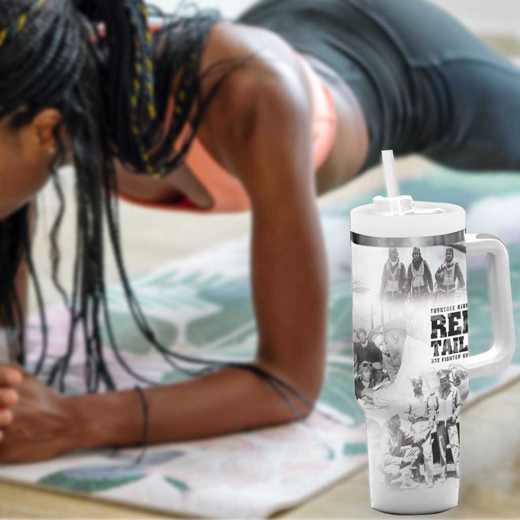 Tuskegee Airmen 332nd Fighter Group Tumbler With Handle The First to Fly with Honor - African Pride