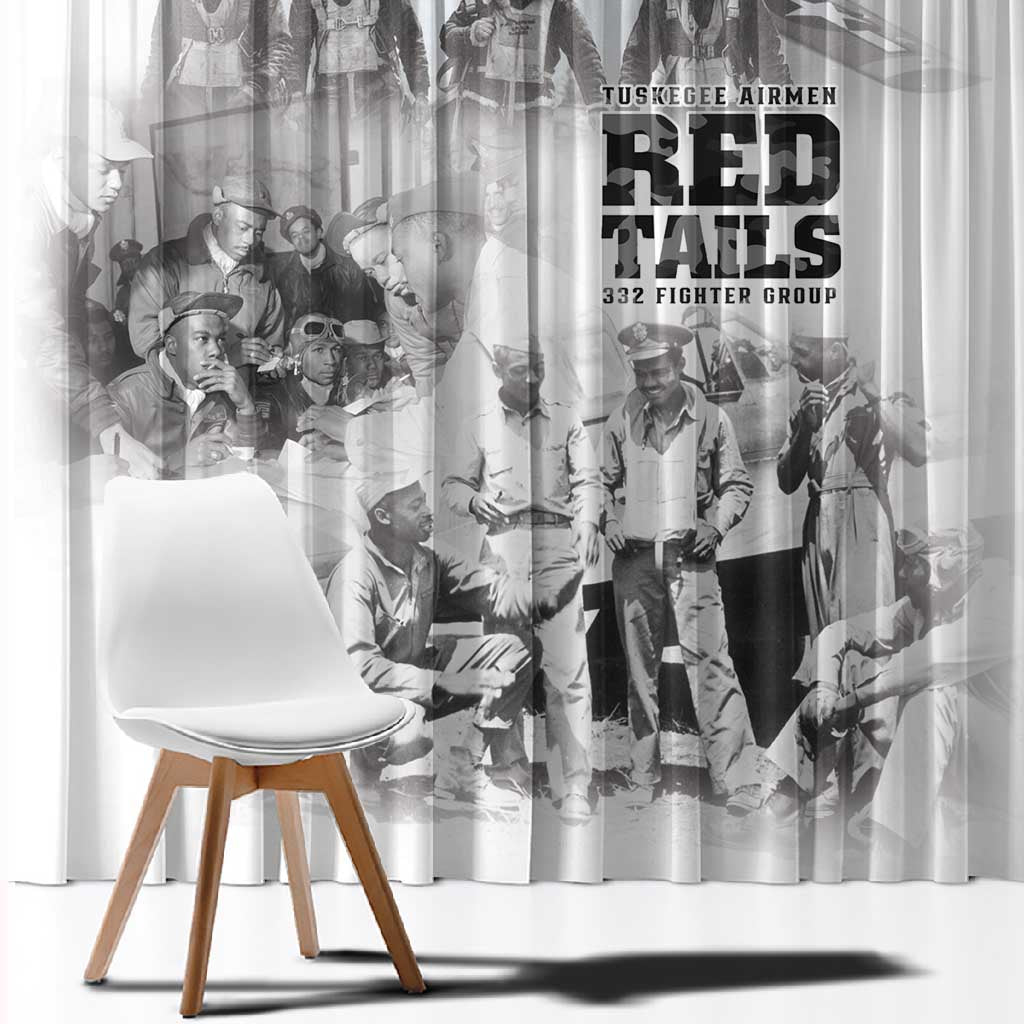Tuskegee Airmen 332nd Fighter Group Window Curtain The First to Fly with Honor - African Pride