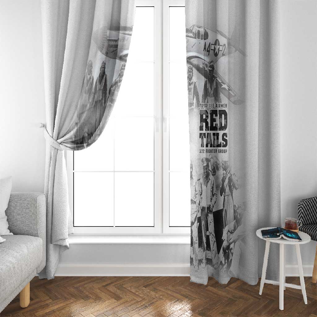 Tuskegee Airmen 332nd Fighter Group Window Curtain The First to Fly with Honor - African Pride