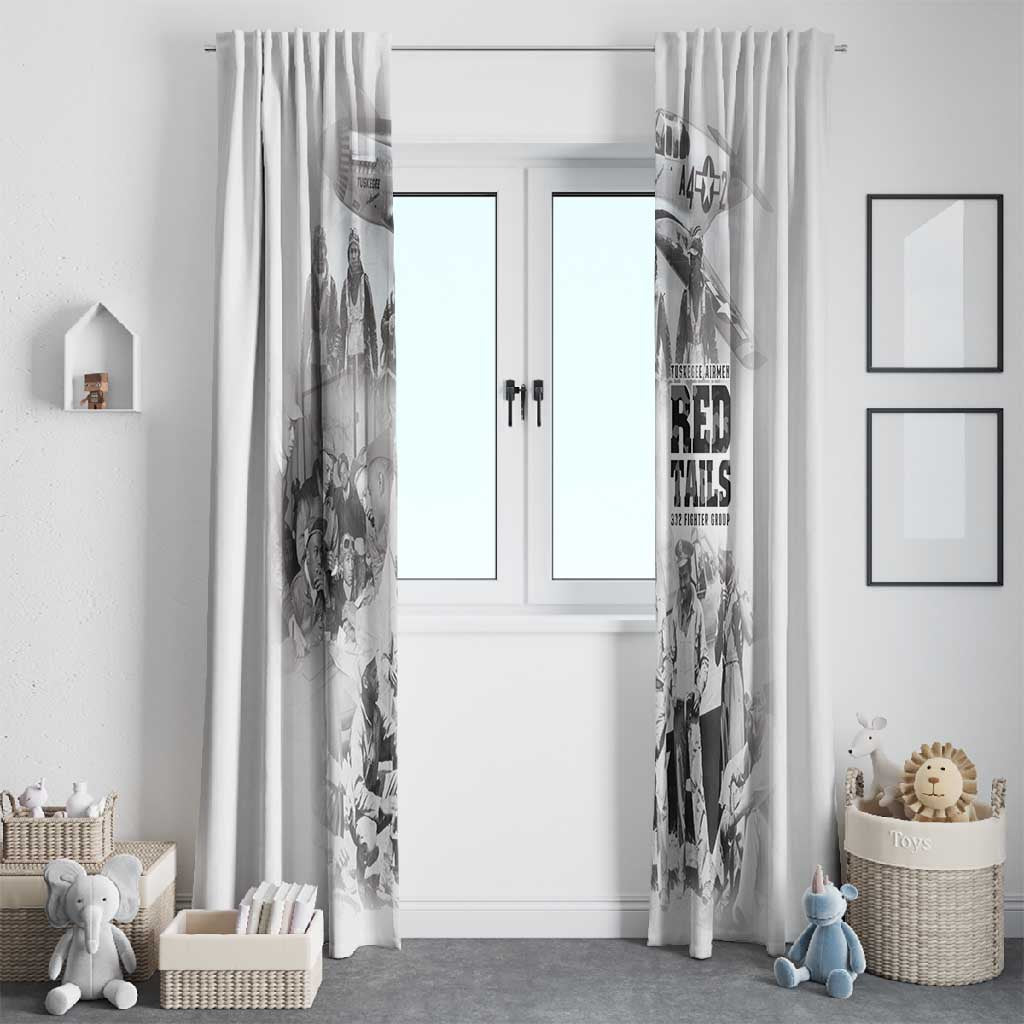 Tuskegee Airmen 332nd Fighter Group Window Curtain The First to Fly with Honor - African Pride