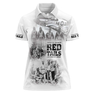 Tuskegee Airmen 332nd Fighter Group Women Polo Shirt The First to Fly with Honor - African Pride