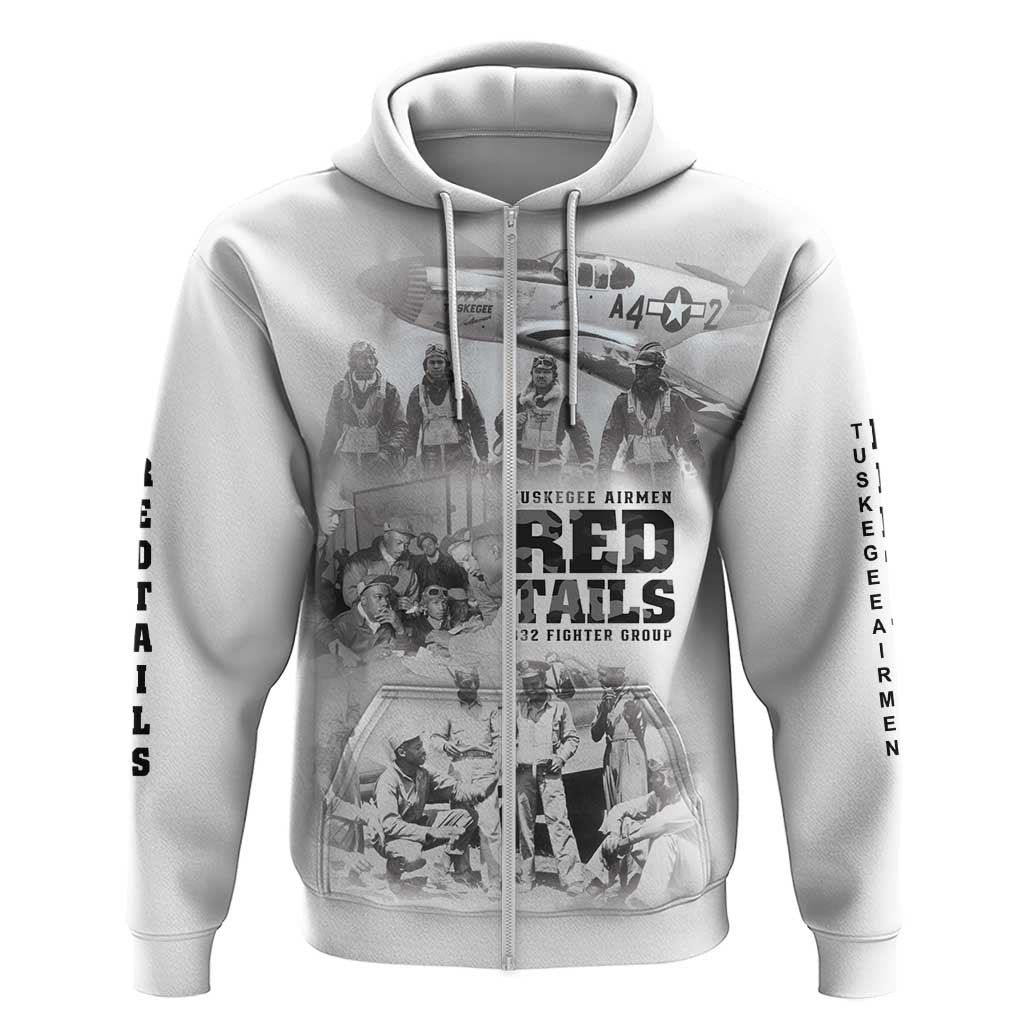Tuskegee Airmen 332nd Fighter Group Zip Hoodie The First to Fly with Honor - African Pride