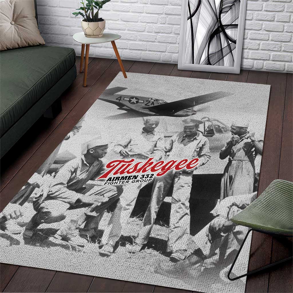 Tuskegee Airmen 332nd Fighter Group Area Rug Vintage-style War - African Pride