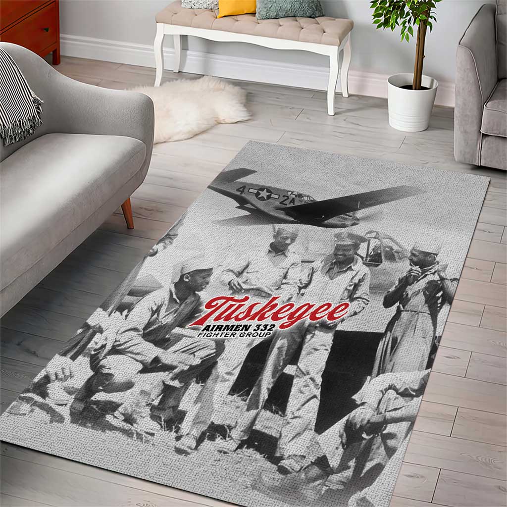Tuskegee Airmen 332nd Fighter Group Area Rug Vintage-style War - African Pride
