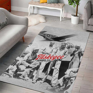 Tuskegee Airmen 332nd Fighter Group Area Rug Vintage-style War - African Pride