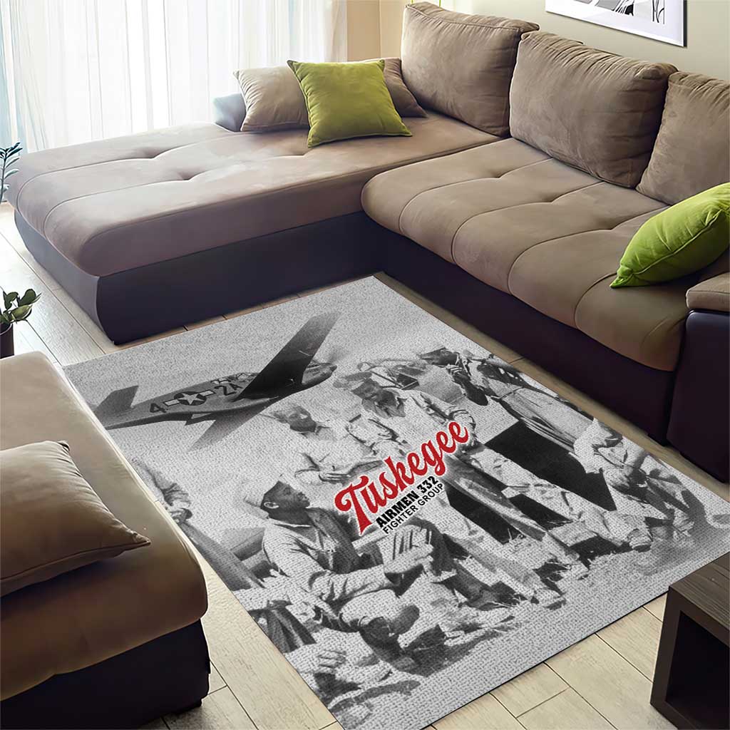 Tuskegee Airmen 332nd Fighter Group Area Rug Vintage-style War - African Pride