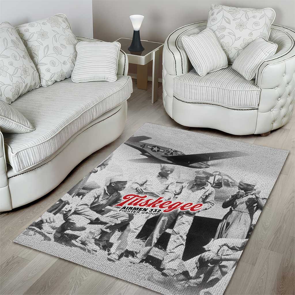 Tuskegee Airmen 332nd Fighter Group Area Rug Vintage-style War - African Pride