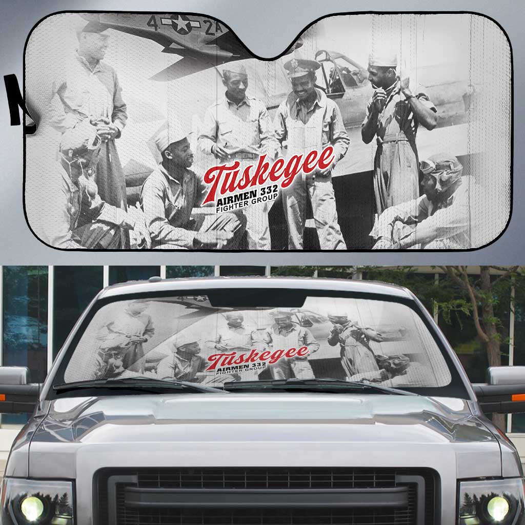 Tuskegee Airmen 332nd Fighter Group Auto Sun Shade Vintage-style War