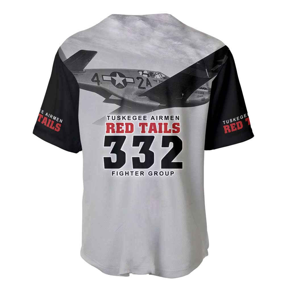 Tuskegee Airmen 332nd Fighter Group Baseball Jersey Vintage-style War - African Pride