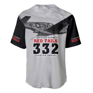 Tuskegee Airmen 332nd Fighter Group Baseball Jersey Vintage-style War - African Pride