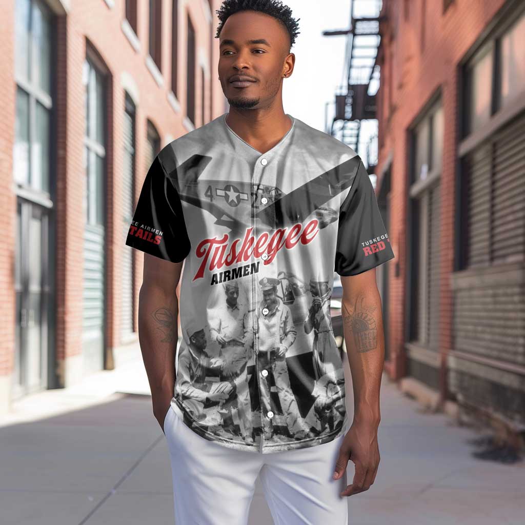 Tuskegee Airmen 332nd Fighter Group Baseball Jersey Vintage-style War - African Pride