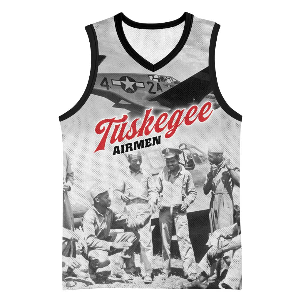 Tuskegee Airmen 332nd Fighter Group Basketball Jersey Vintage-style War - African Pride