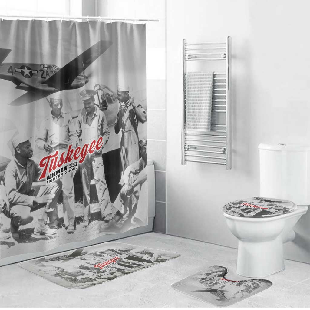 Tuskegee Airmen 332nd Fighter Group Bathroom Set Vintage-style War