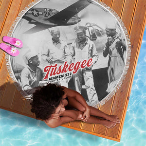 Tuskegee Airmen 332nd Fighter Group Beach Blanket Vintage-style War - African Pride
