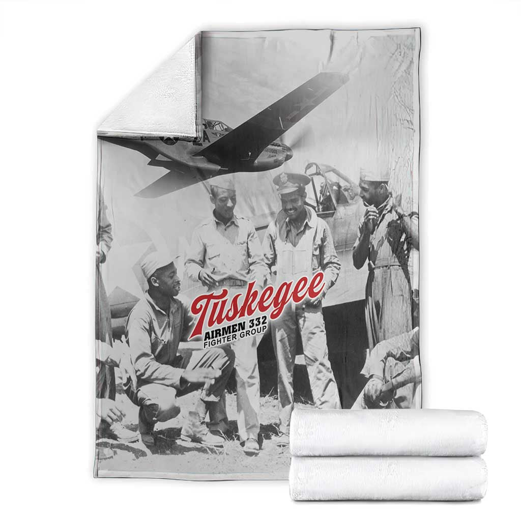 Tuskegee Airmen 332nd Fighter Group Blanket Vintage-style War - African Pride