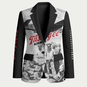 Tuskegee Airmen 332nd Fighter Group Blazer Vintage-style War