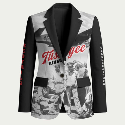 Tuskegee Airmen 332nd Fighter Group Blazer Vintage-style War