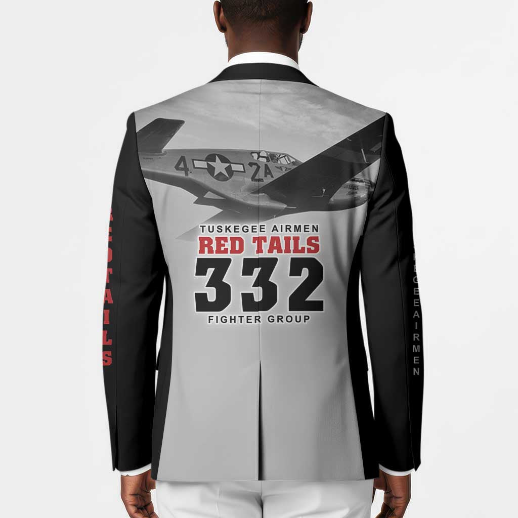 Tuskegee Airmen 332nd Fighter Group Blazer Vintage-style War