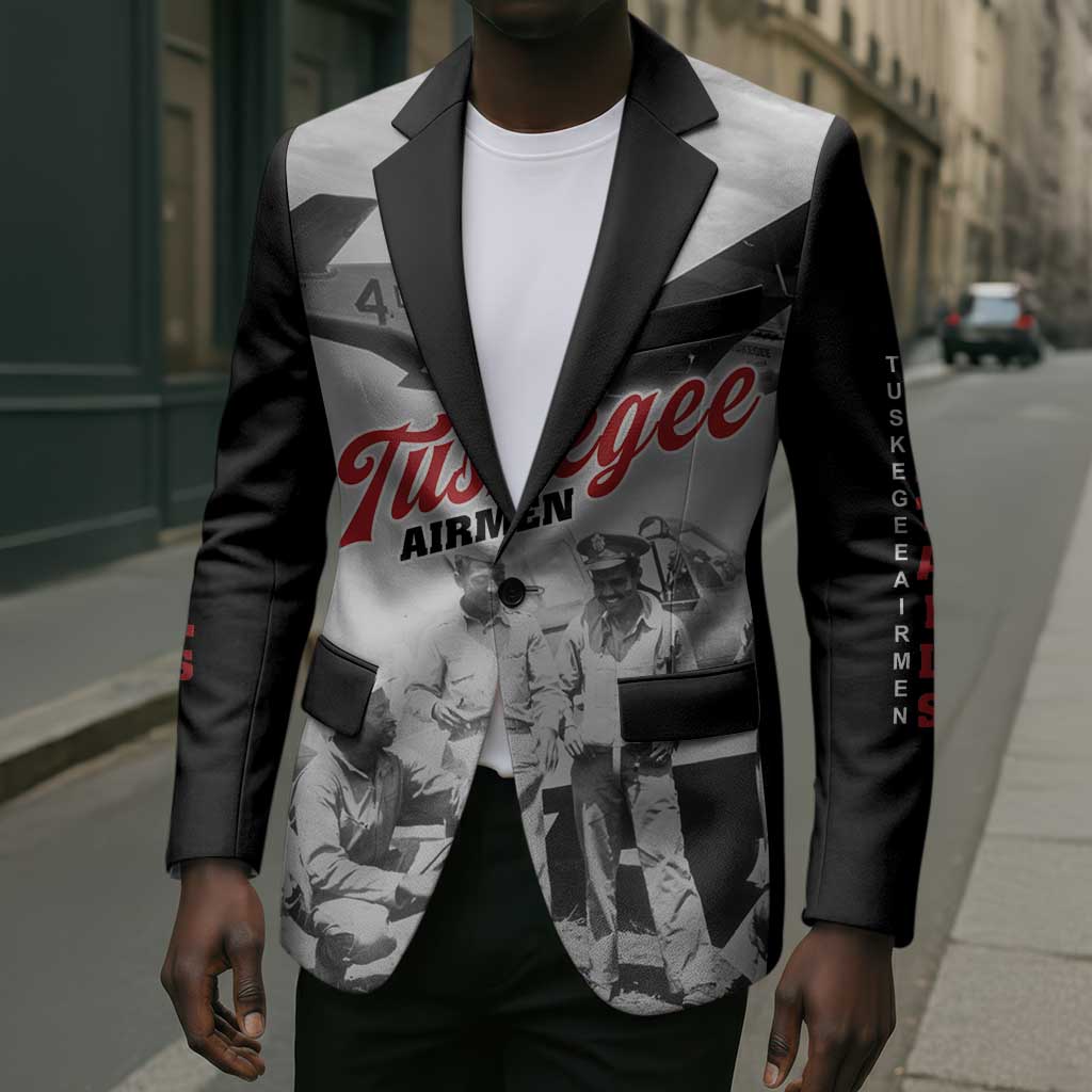 Tuskegee Airmen 332nd Fighter Group Blazer Vintage-style War