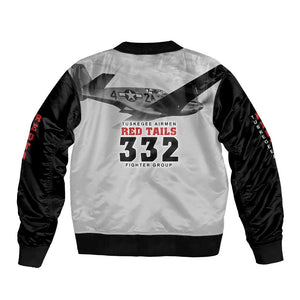 Tuskegee Airmen 332nd Fighter Group Bomber Jacket Vintage-style War - African Pride