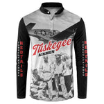 Tuskegee Airmen 332nd Fighter Group Button Sweatshirt Vintage-style War